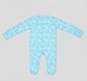 Infant Unisex 2-Pack Full Sleeve Footed Sleepsuit Set - Hedgehog & Aqua Print