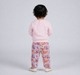 Baby Girls Pink Deer Sweatshirt & Printed Jogger Outfit Set