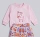 Baby Girls Pink Deer Sweatshirt & Printed Jogger Outfit Set
