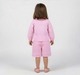 Girls Pink Seersucker Peter Pan Collar Top and Shorts Co-ord Set