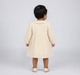 Baby Girls Off-White Floral Embroidered Peter Pan Collar Dress