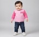 Baby Girls Pink Varsity Bomber Jacket with Cat Face Pockets