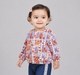 Baby Girls Lilac 'Enjoy Nature' Animal Printed Button-Down Jacket