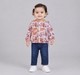 Baby Girls Lilac 'Enjoy Nature' Animal Printed Button-Down Jacket