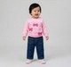 Baby Girls Pink 'Cute Bow Club' Applique Sweatshirt