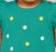 Infant Girls Jade Green Sleeveless Knit Vest Top with Daisy Embroidery