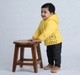 Baby Boys Yellow Hooded Jacket