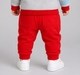 Baby Boys Red Graphic Jogger Track Pants
