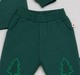 Baby Boys Dark Green Christmas Tree Jogger Pants