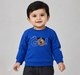 Baby Boys Royal Blue 'Let's Go!' Graphic Sweatshirt