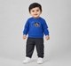 Baby Boys Royal Blue 'Let's Go!' Graphic Sweatshirt