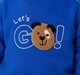 Baby Boys Royal Blue 'Let's Go!' Graphic Sweatshirt