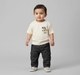 Baby Boys Cream '#1 Cool Crew' Dog Graphic T-Shirt