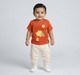 Baby Boys Rust Orange Camping Adventure Graphic T-Shirt