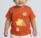 Baby Boys Rust Orange Camping Adventure Graphic T-Shirt
