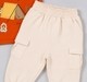 Baby Boys Cream Cargo Jogger Pants
