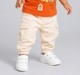 Baby Boys Cream Cargo Jogger Pants