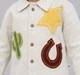 Baby Boys Beige Cowboy Patch Shirt