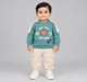 Baby Boys Teal Green 'Tiny Trail Explorer' Graphic Sweatshirt