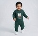 Baby Boys Dark Green Polar Bear 'Ready for Winter' Long Sleeve Top