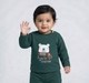 Baby Boys Dark Green Polar Bear 'Ready for Winter' Long Sleeve Top