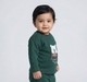 Baby Boys Dark Green Polar Bear 'Ready for Winter' Long Sleeve Top