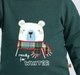 Baby Boys Dark Green Polar Bear 'Ready for Winter' Long Sleeve Top