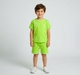 Boys Lime Green Active T-Shirt and Shorts Coordinate Set
