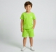 Boys Lime Green Active T-Shirt and Shorts Coordinate Set