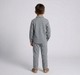 Boys Light Heather Grey Knit Jacket and Joggers Lounge Set