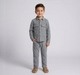 Boys Light Heather Grey Knit Jacket and Joggers Lounge Set
