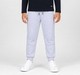Boys Light Grey Melange Slim Fit Ribbed Joggers