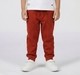 Boys Rust Red Knit Joggers with Front Seam Piping