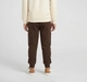 Boys Dark Brown Utility Cargo Joggers with Zipper Pockets