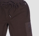 Boys Dark Brown Utility Cargo Joggers with Zipper Pockets