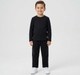 Boys Active Zipper Cargo Joggers - Sleek Black