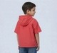 Boys Urban Hooded Cargo Utility Shirt - Coral Red