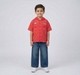 Boys Urban Hooded Cargo Utility Shirt - Coral Red