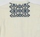 Boys Mandarin Collar Textured Slub Shirt - Cream