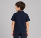 Boys Navy Blue Printed Short Sleeve Resort Shirt