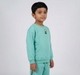 Boys Mint Green Printed Crew Neck Fleece Sweatshirt