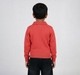 Boys Coral Red Knit Polo Neck Pullover