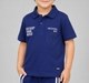 Boys Royal Blue Typography Printed Polo T-Shirt