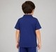 Boys Royal Blue Typography Printed Polo T-Shirt