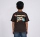 Boys Dark Brown Waffle Knit Graphic T-Shirt
