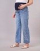 Maternity Clothing  Denim Solid Blue