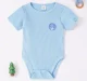 Infant Boys Printed 100% Cotton Bodysuit - Blue
