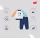 Infant Boys Printed 100% Cotton Clothing Set - Multicolour (Pack Of 2)