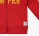 Infant Boys Printed 100% Cotton Hooded Jacket - Red