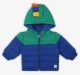 Infant Boys Colour Block Heavy Winter Hooded Jacket - Multicolour